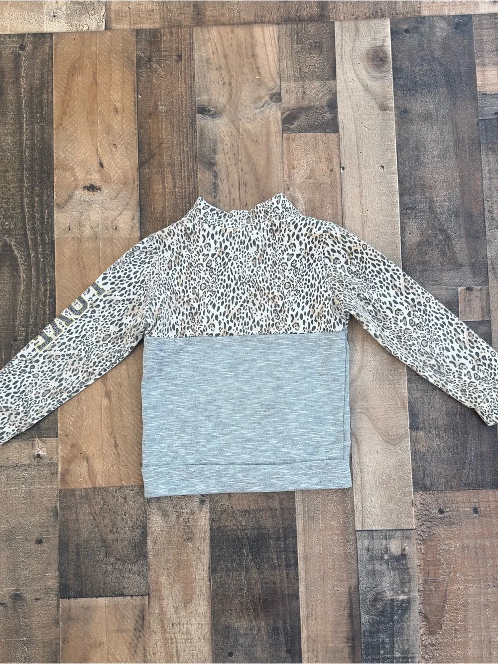 Baby Phat Leopard Print Quarter Zip Pullover Kids Size 5X